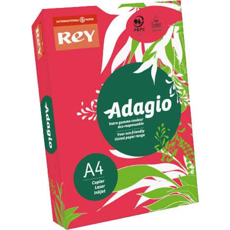 Χαρτί εκτύπωσης Adagio Α4 160gr 250 φύλλα bright red